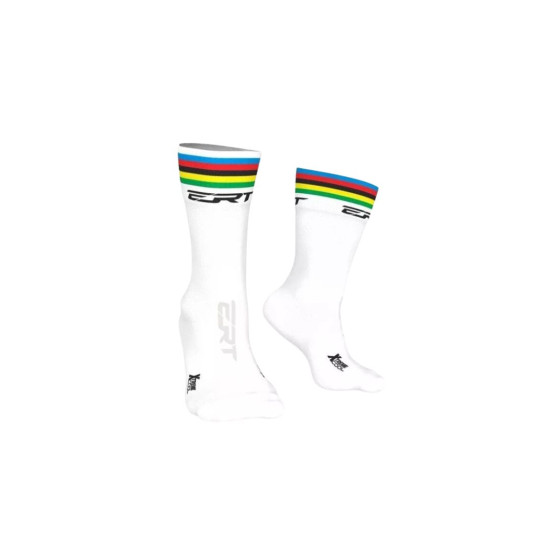 Meia Ciclismo ERT Branca Campeão Mundial