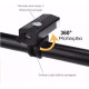 Farol LED + Lanterna Traseira Recarregáveis USB ZT3