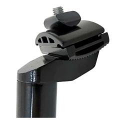 Canote Selim Alumínio com Carrinho 27.2x350mm| Preto