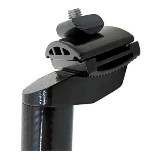 Canote Selim Alumínio com Carrinho 27.2x350mm| Preto