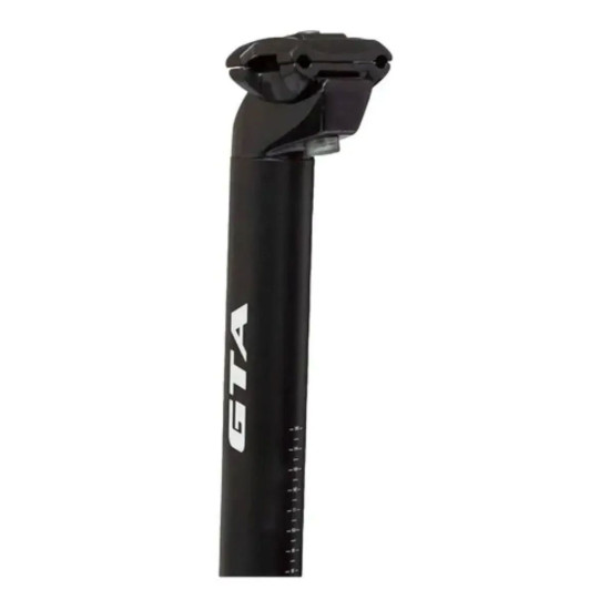 Canote Selim Alumínio com Carrinho 27.2x350mm| Preto