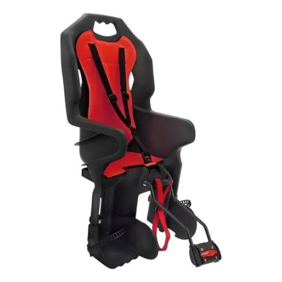 Cadeirinha Infantil Traseira Bicicleta Preto/Vermelho