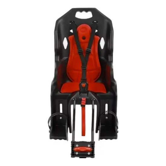 Cadeirinha Infantil Traseira Bicicleta Preto/Vermelho