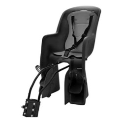 Cadeirinha Infantil Traseira Bicicleta Preto/Cinza