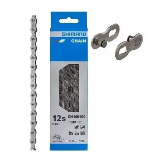 Corrente Shimano Deore 12v CN-M6100 126l Com Quick Link