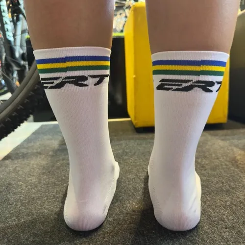 Meia Ciclismo ERT Branca Brasil
