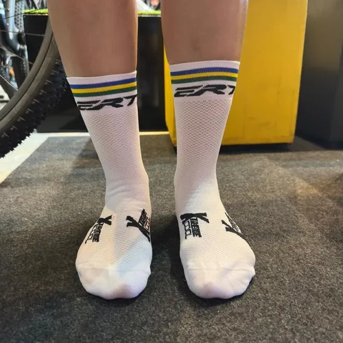 Meia Ciclismo ERT Branca Brasil